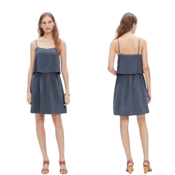 Madewell Silk Overlay Cami Dress - Picture 1 of 7